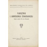 PAMIĘTNIK I Konferencji Żydoznawczej odbytej w grudniu 1921 roku w Warszawie. Warszawa 1923. Tow. Rozwój. 19,...