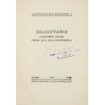 BIBLIOGRAFIJA naukovych prac prof. d-ra Vol. Kubijovyča. Krakiv-Lviv 1943. Ukrainske Vydavnyctvo. 16d, s. 14....