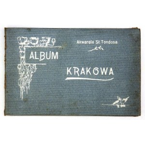 TONDOS St[anisław] - Album Krakowa. Kraków [ca 1910]. Salon Malarzy Polskich. 16 podł., leporello, k. [18]. opr....