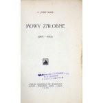 KŁOS Józef - Mowy żałobne (1895-1924). Poznań [und anderswo] 1928. Nakł. Księg. St. Adalbert. 8, s. 314, [1]....