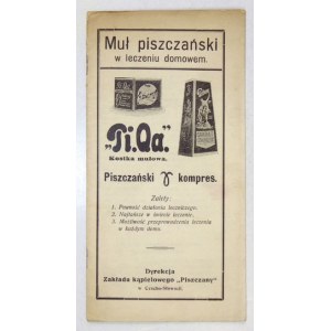 MUŁ piszczański w leczeniu domowem. [Pieszczany? ca 1930]. Dyrekcja Zakładu kąpielowego Piszczany w Czecho-...