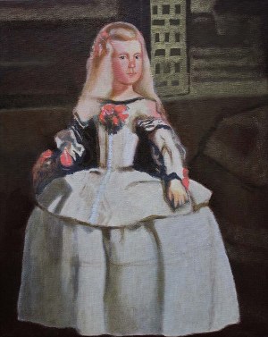 Maria Prokop (ur. 1979), Infantka (kopia obrazu D. Velazqueza), 2009
