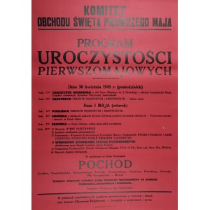 KOMITET OBCHODU ŚWIĘTA PIERWSZEGO MAJA PROGRAM UROCZYSTOŚCI PIERWSZOMAJOWYCH