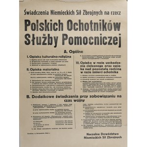 Świadczenia Niemieckich Sił Zbrojnych na rzecz Polskich Ochotników Służby Pomocniczej... Naczelne Dowództwo Nemieckich Sił Zbrojnych.