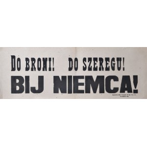 DO BRONI! DO SZEREGU! BIJ NIEMCA!