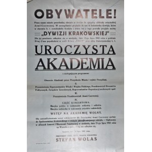 OBYWATELE! Przez nasze miasto przechodzą obecnie w drodze do ojczyzny oddziały zwycięskiej Armii Czerwonej (...)