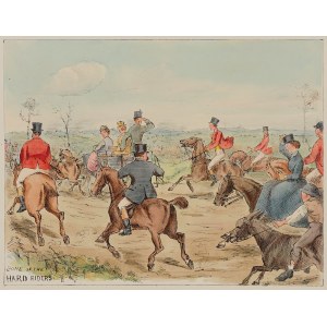 Scena z polowania, Anglia, ok. 1860 r.