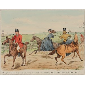 Scena z polowania, Anglia, ok. 1860 r.