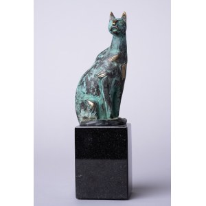 Robert Dyrcz, Kot (brąz, wys. 21,5 cm)