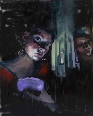 Weronika Preker, Autoportret w lustrze, 2020