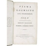 ŚNIADECKI Jan - Pisma rozmaite, [t. 2, t. 3, t. 4], Wilno 1818-1822