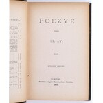 ASNYK Adam - Poezye przez El...y. [1881-1894]