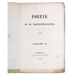 BERWIŃSKI Ryszard Wincenty – Poezye. T. I-II. Poznań / Bruksela 1844