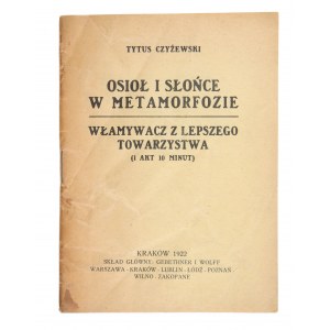 CZYŻEWSKI Tytus – Osioł i słońce w metamorfozie. 1922