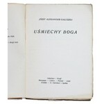 GAŁUSZKA Józef Aleksander – Uśmiechy Boga. 1922 [dedykacja autora]