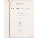 KRASICKI Ignacy - Satyry i listy, Lwów, 1908