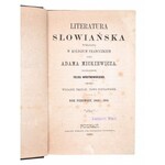 MICKIEWICZ Adam - Literatura słowiańska, Poznań 1865 [tomy 1-4] KOMPLET