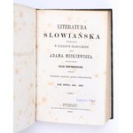 MICKIEWICZ Adam - Literatura słowiańska, Poznań 1865 [tomy 1-4] KOMPLET