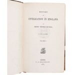 BUCKLE Thomas - History of Civilization in England [Historia cywilizacji w Anglii], Leipzig [tomy 1-5] KOMPLET