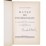 FREUD Zygmunt - Wstęp do psychoanalizy, Warszawa 1935 [I polskie wydanie]
