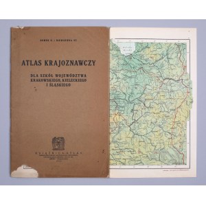 [atlas] ROMER Eugeniusz, Niemcówna St. - Atlas krajoznawczy województwa krakowskiego, kieleckiego i śląskiego. Lwów - Warszawa 1931. Książnica-Atlas.