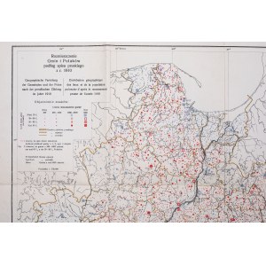 Mapa Rozmieszczenie Gmin i Polaków podług spisu Pruskiego z r. 1910
