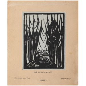 HRYNKOWSKI Jan (1891-1971) - Las, drzeworyt, 1924