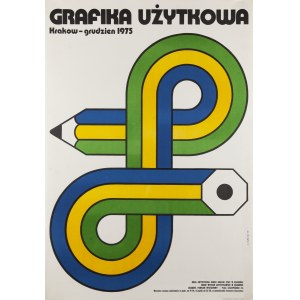 Plakat Grafika użytkowa. Kraków - grudzień 1975 - proj. Janusz STOBIECKI