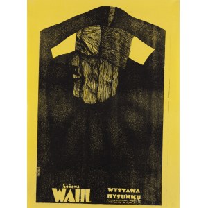 Plakat do wystawy rysunku Bożeny WAHL - projektu artystki