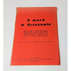 O mord w Brzozowie, Lwów 1933 r.