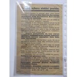 Kielce. Flugblatt mit dem Aufruf zur Teilnahme an den Wahlen - Mai 1939.
