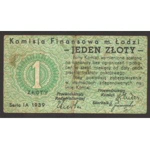 1 zł. Łódź wrzesień 1939 r.