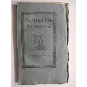 Pamiętnik Warszawski miesiąc maj 1822 Tom II [nr 5]