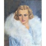 Aleksander Dobrowolski, portret kobiety, pastel