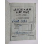 Karta pracy na nazwisko Rudolf Matloch.