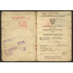 Passport of the Republic of Poland in the name of Jan Wozniak zam. in Warsaw.