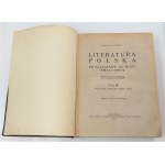 Korbut, Literatura polska T. 1-4, Warszawa 1929-31 r. Komplet