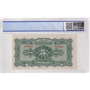 China 5 Dollars 1924 PMG 63 Specimen
