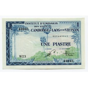 French Indochina 1 Piastre/1 Dong 1954 (ND)