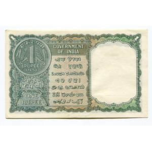 India 1 Rupee 1951