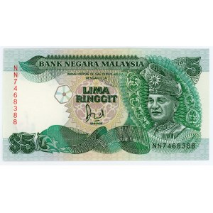 Malaysia 5 Ringgit 1986 - 1991