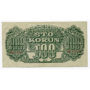 Czechoslovakia 100 Korun 1944 Specimen