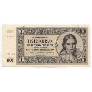 Czechoslovakia 1000 Korun 1945 Specimen