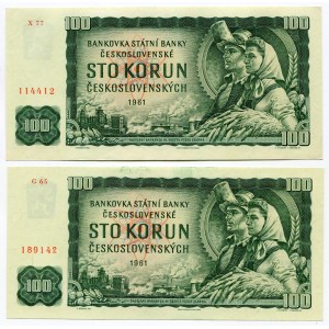 Czechoslovakia 2 x 100 Korun 1961