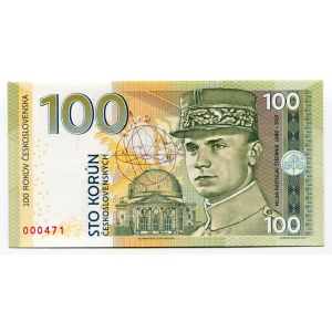 Czech Republic 100 Korun 2019 Specimen Milan Rastislav Štefánik