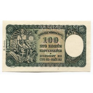 Slovakia 100 Korun 1940 Specimen