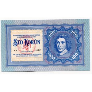 Slovakia 100 Korun 2019 Specimen Moravany nad Váhom