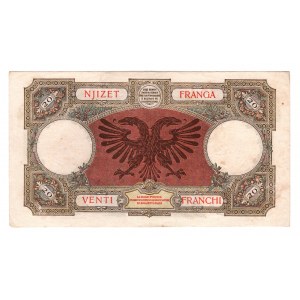 Albania 20 Francs 1939