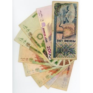 Albania Lot of 9 Banknotes 1996 - 2007