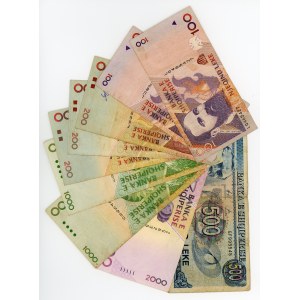 Albania Lot of 9 Banknotes 1996 - 2007